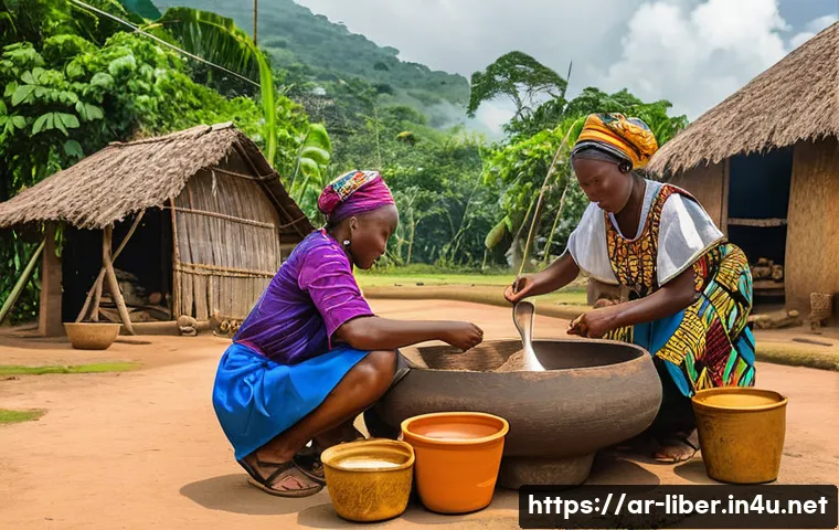 라이베리아 대표 음식 푸푸와 수프 관련 이미지 2