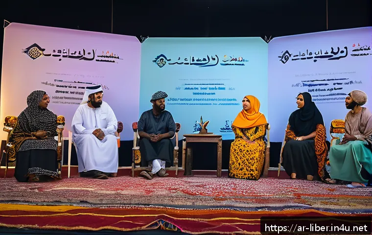 라이베리아의 영화와 문학 - A vibrant contemporary Liberian literary festival scene featuring diverse Arab and Liberian audience...